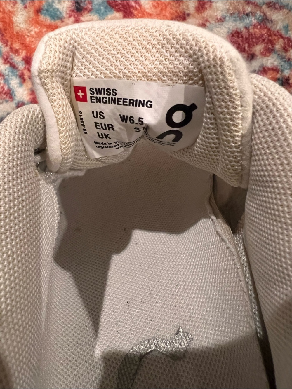 On Cloud Women's Athletic Shoes in Off-White - Picture 6 of 6